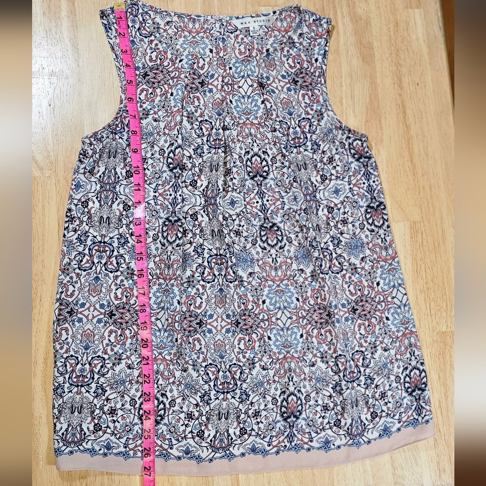 Max Studio Sleeveless Patterned Top - image 3